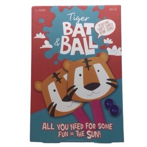 Professor Puzzle Tiger Bat & Ball Set (NWT)